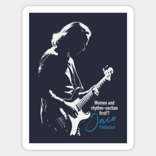 Jaco Pastorius silhouette Sticker